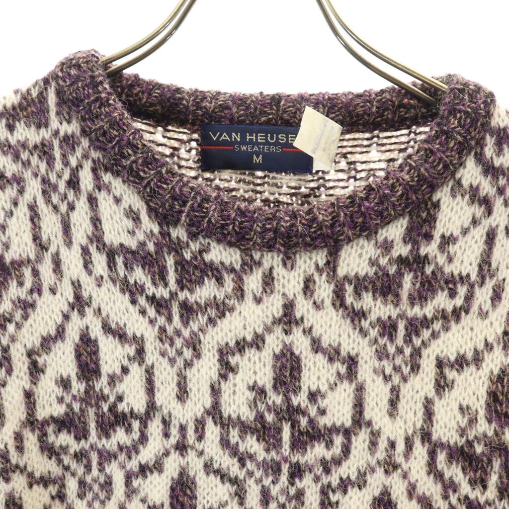 VAN HEUSEN 80er 90er Hergestellt in den USA Alter Latzhosen-Griff Langarmpullover Herren Gebraucht