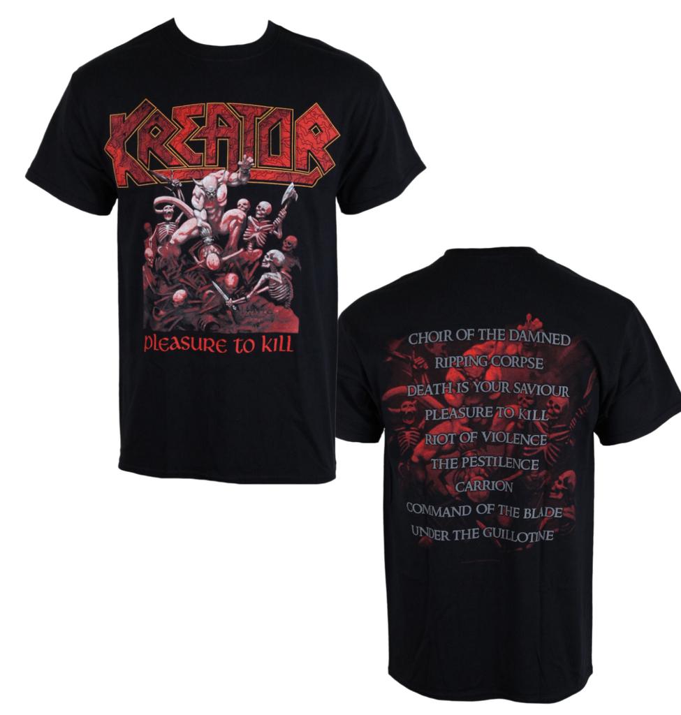 Kreator Logo Printed Tshirt Thrash Metal Band Style Daily Tshirt Suitable For Both Unisex And Unisex