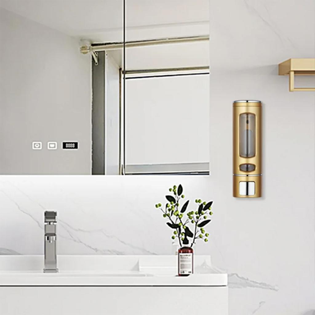 400ml 3 head shower and lotion dispenser waterproof shampoo body wash container wall mounted Suitable for home hotel restaurant