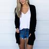 Women Long Sleeve Lightweight Cardigan Solid Color Long Jacket Top