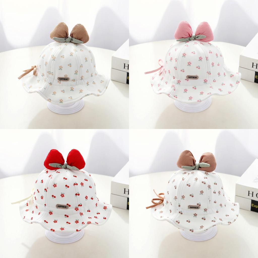 Baby Girl Sun Hat With Wide Brim Cotton Sunshade For Baby Girls Sun Protection