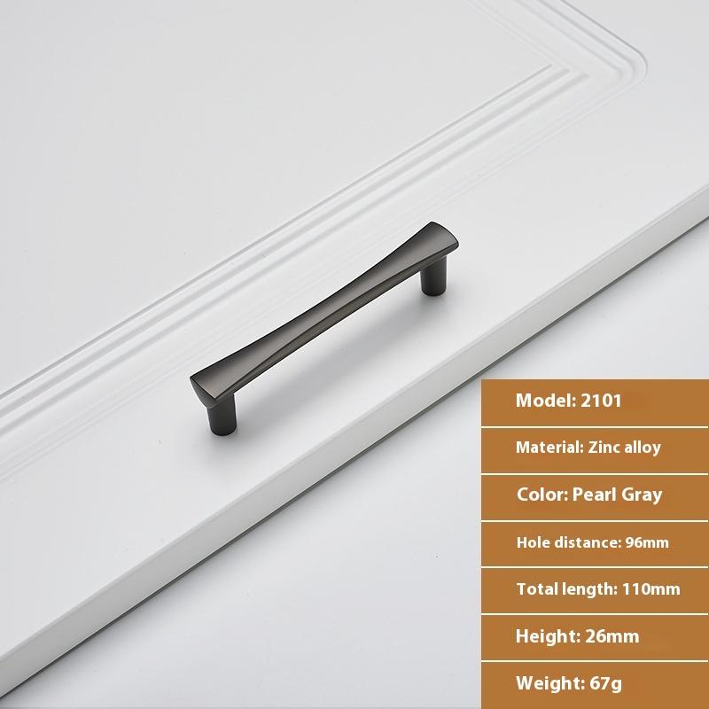 Black Minimalist European Style Cabinet Door Handle Single Hole Drawer Pulls Furniture Hardware Accessory