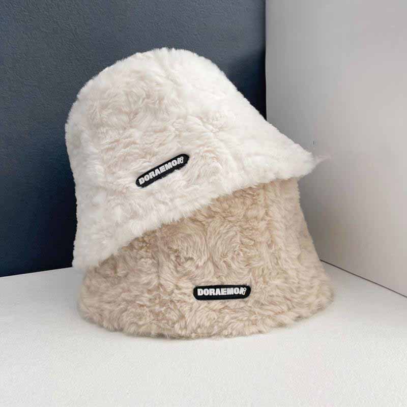 Fisherman's Hat Women's Short Versatile Autumn and Winter Warm Keeping Short Versatile Bucket Hat