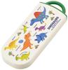 Skater Trio Set of and Fork with Dinosaur Made In Chopsticks, Spoon, Design, Antibacterial, Japan, TACC2AG-A