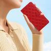 For iPhone 12 Pro Max 6.7 Inch Stitching Line Rhombus Texture PU Leather Phone Cover Wallet Shell Stand Phone Case
