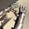 Nazgul Ringwraith Steel Gauntlets Armor Knight LOTR SCA LARP Gloves Gift