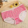 Women's Summer Navy Style Striped Lovely Bowknot Decor Underwear Panties Briefs