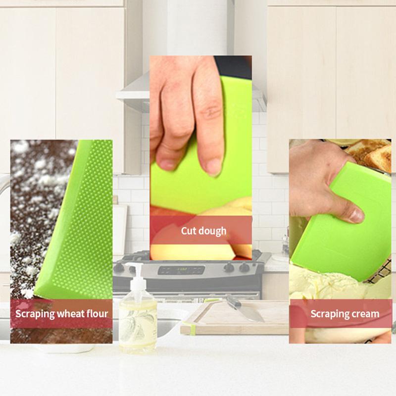 Teigschneider aus Kunststoff Keks Fondant Brot Pizza Werkzeuge Spatel für Kuchen Butter Schaber Gebäck und Bäckerei Küchenutensilien