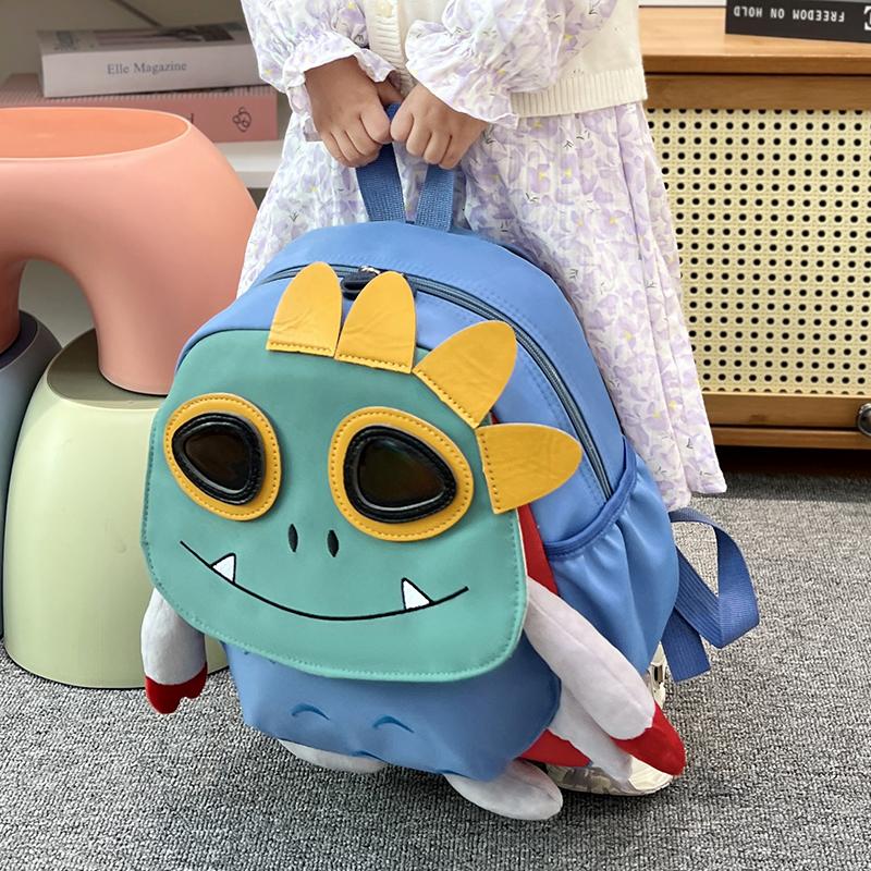 Kindergarten Bag Cartoon Anti-lost Backpack Boys And Girls Children Shoulder Bag