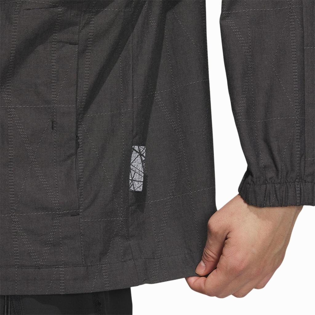 adidas Chaqueta Tejida Wuji con Logo de Color Sólido Chaquetas para Hombre Negro IA8137
