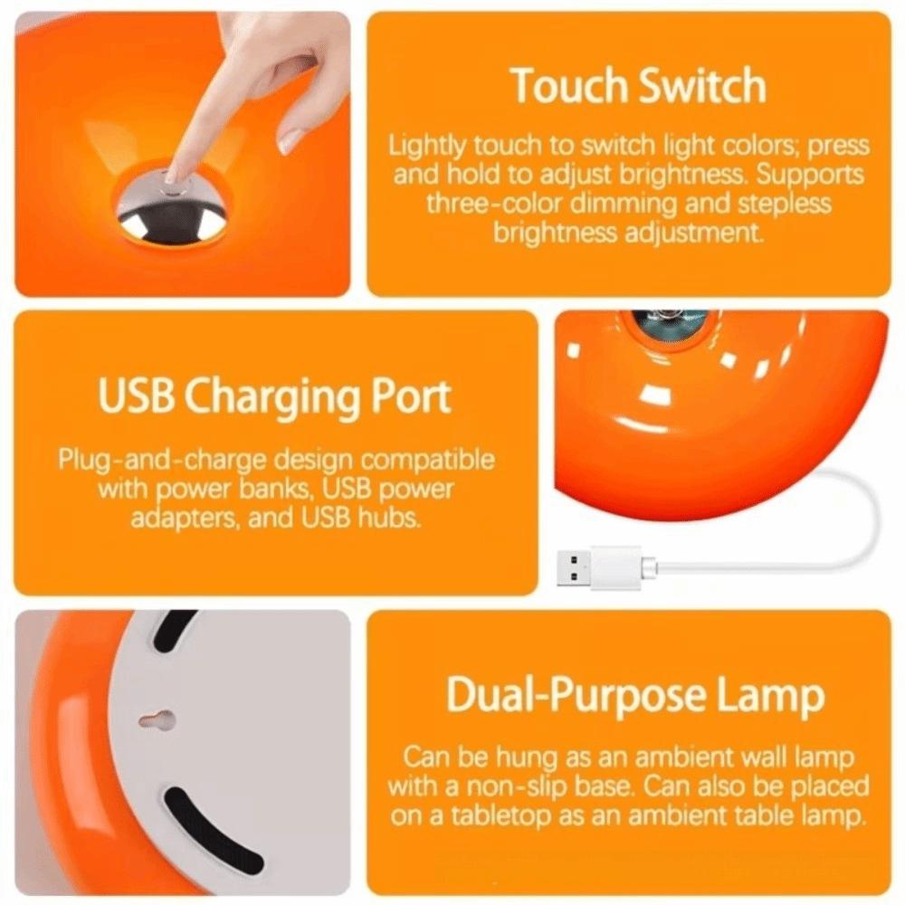 Dimmable Touch Table Lamp Rechargeable LED Night Light New Bedside Lamp  Living Room