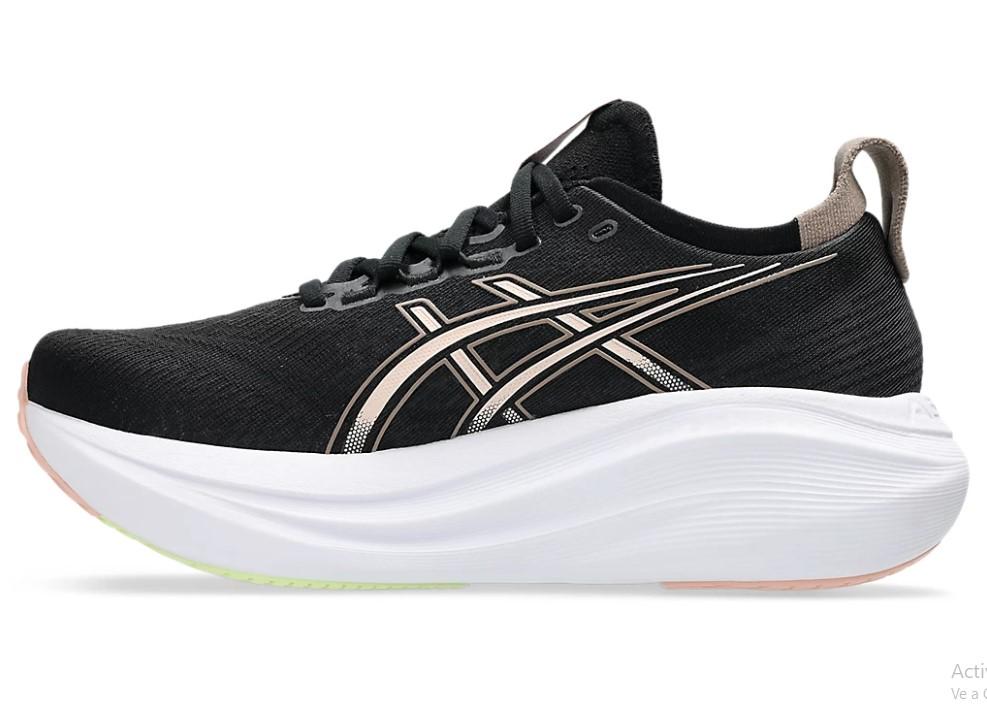 Running Shoes Asics Black/Coral Gel-Nimbus 27