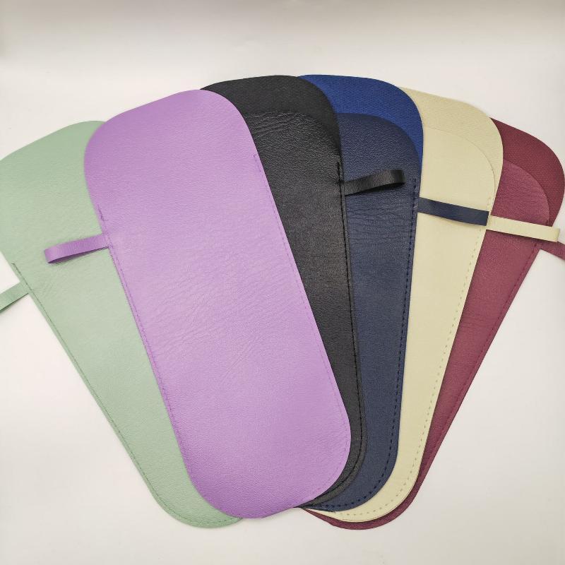 Waterproof Portable Umbrella Cover PU Leather Colorful Leakproof Holder for Folding Umbrellas Outdoor Travel