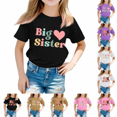 Toddler Girl Boy T-Shirts Kids Top Boys And Girls Printed Short Sleeved T-shirt
