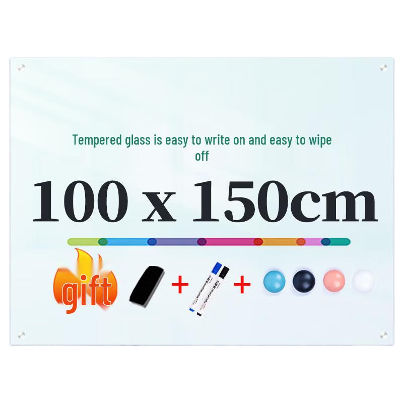 Deli 8740 Magnetic Tempered Glass Whiteboard