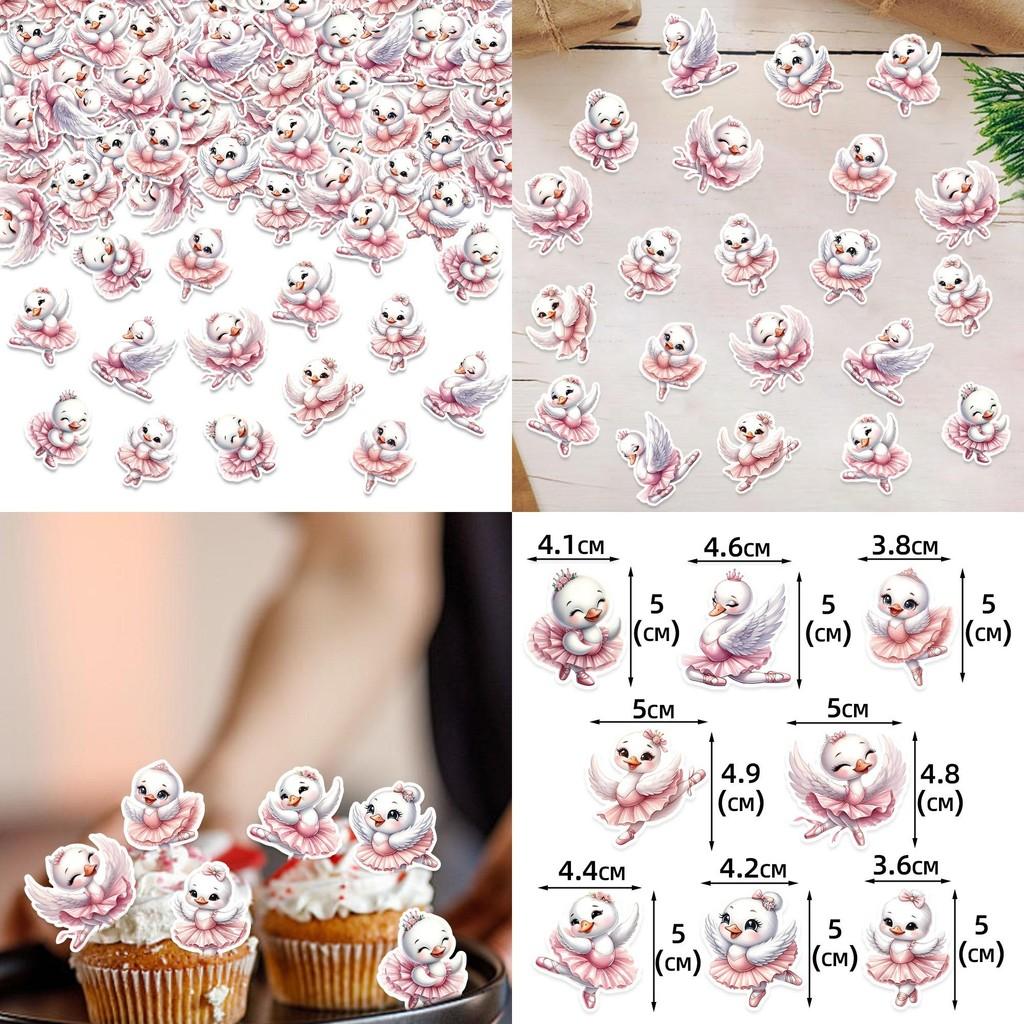 Swan Pattern Confetti Birthday Celebrate Party Decoration Props Throwing
