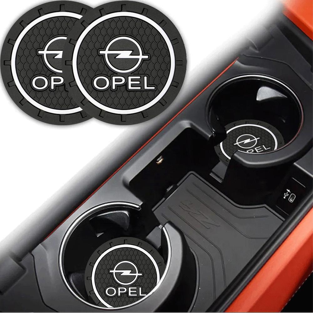 2Pcs Car Silicone Cup Coaster Non Slip Water Cup Pad Accessories For Opel OPC Vauxhall Corsa Astra Insignia Mokka Zafira Meriva Su0