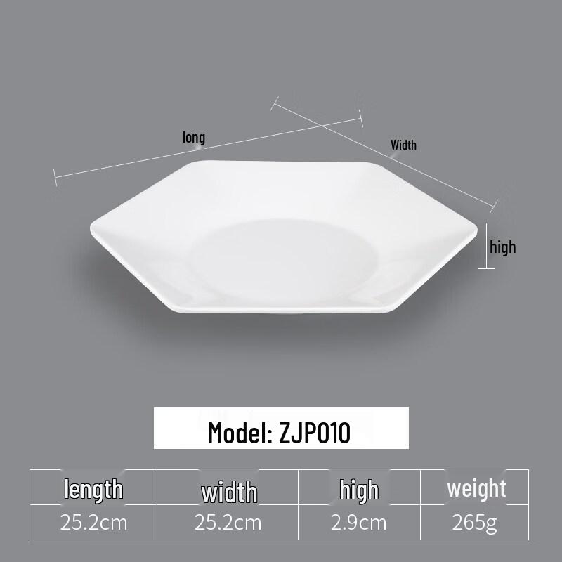 Yipan Melamine 3-Compartment Serving Plates, 5-Pack