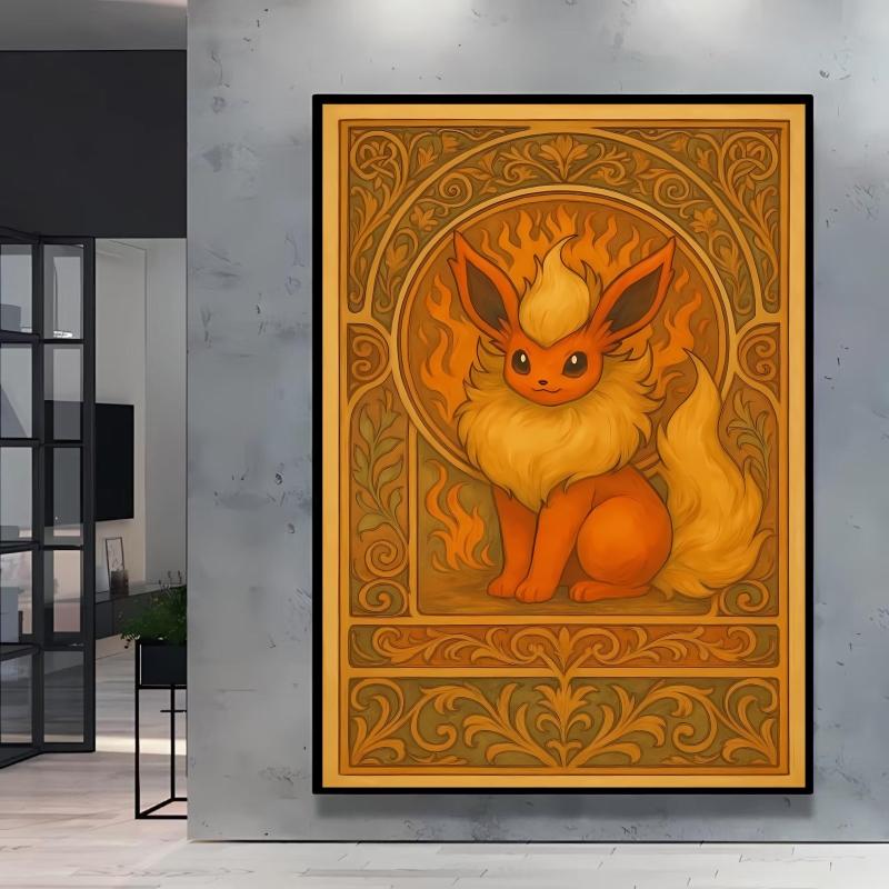Hot Anime Poster Pokemon Gengar Canvas Printing Cartoon Character Pictures Diverse Sizes Home Bedroom Decor Friends Gift Classic