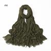 % rayon pleated solid color human cotton two-end beard bag headscarf female, new breathable soft scarf