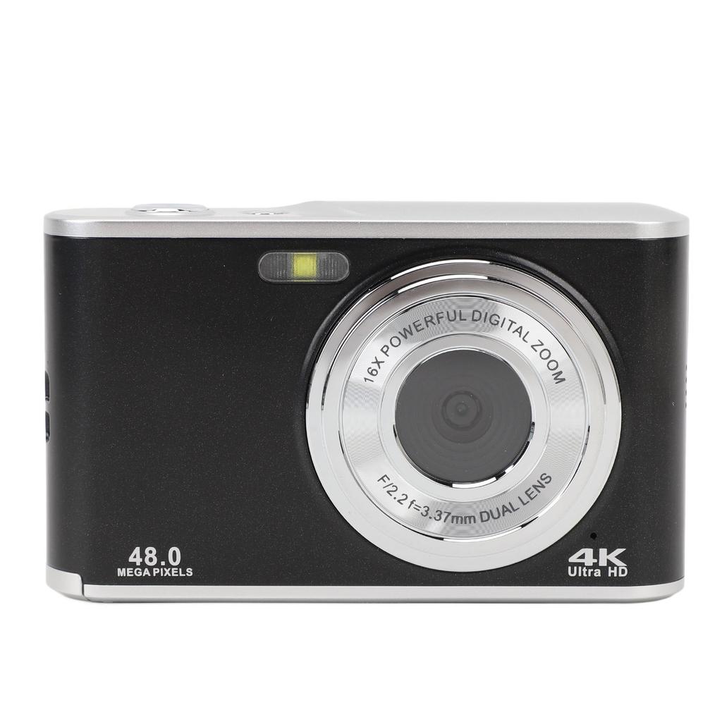 4K Digital Camera 2.8in IPS Screen 48MP Autofocus Kids Selfie Camera with Front Rear Dual Camera 16X Digital Zoom for