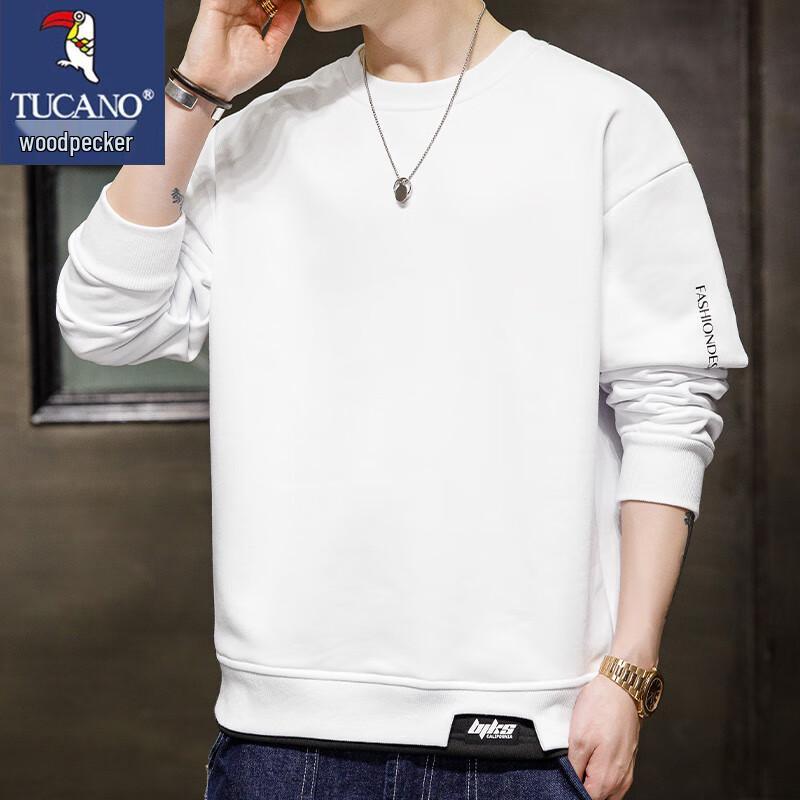 TUCANO Men's Faux Two-Piece Casual Sweatshirt