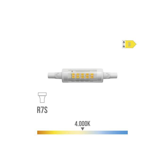 Ampoule Led Lineaire 78Mm R7S 5.5W 600Lm 4000K Lumière Du Jour Ø1.5X7.8Cm Edm