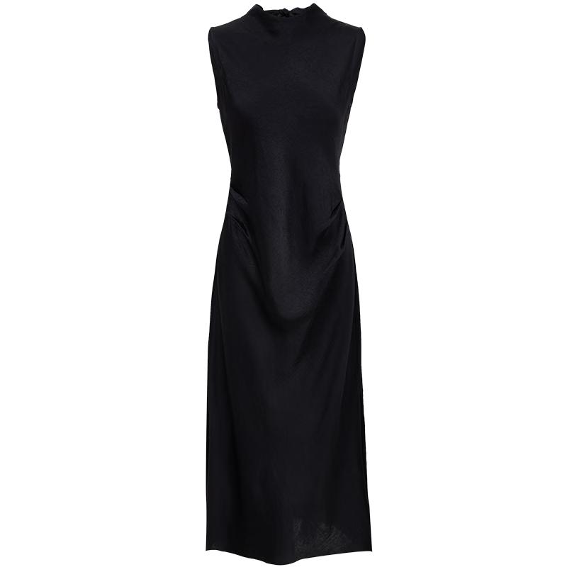 

VEROMODA 32537A035 Acetate Blend Tie-Back Long Dress L