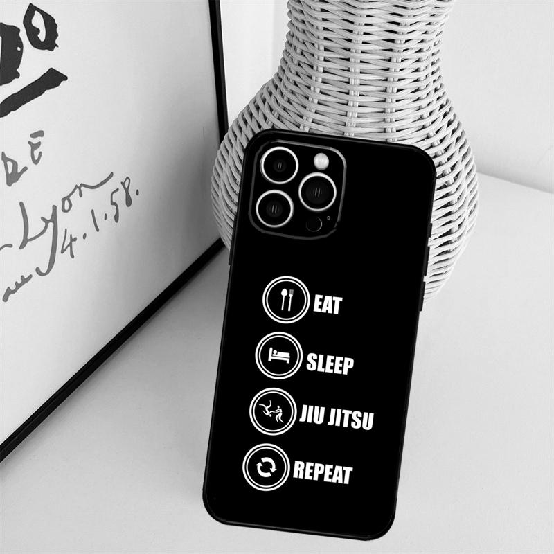 Judo BJJ Jiu Jitsu Cover Case For iPhone 14 Pro 11 16 15 Pro Max 12 13 Mini Plus XS X XR Funda