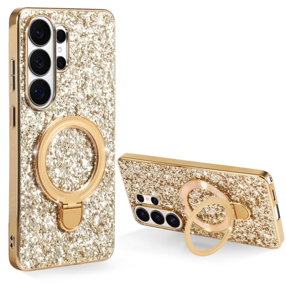 Sterren Glitter Pailletten Klapstandaard Hoesje Voor Samsung Galaxy S26 S25 S24 S23 S22 Ultra Plus A55 A56 A26 Luxe Schokbestendig Hoesje