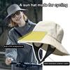 Adjustable Windproof Sun Hat For Men Women Uv Protection Wide Brim Fisherman Cap Breathable Outdoor Cycling Beach 1Pc