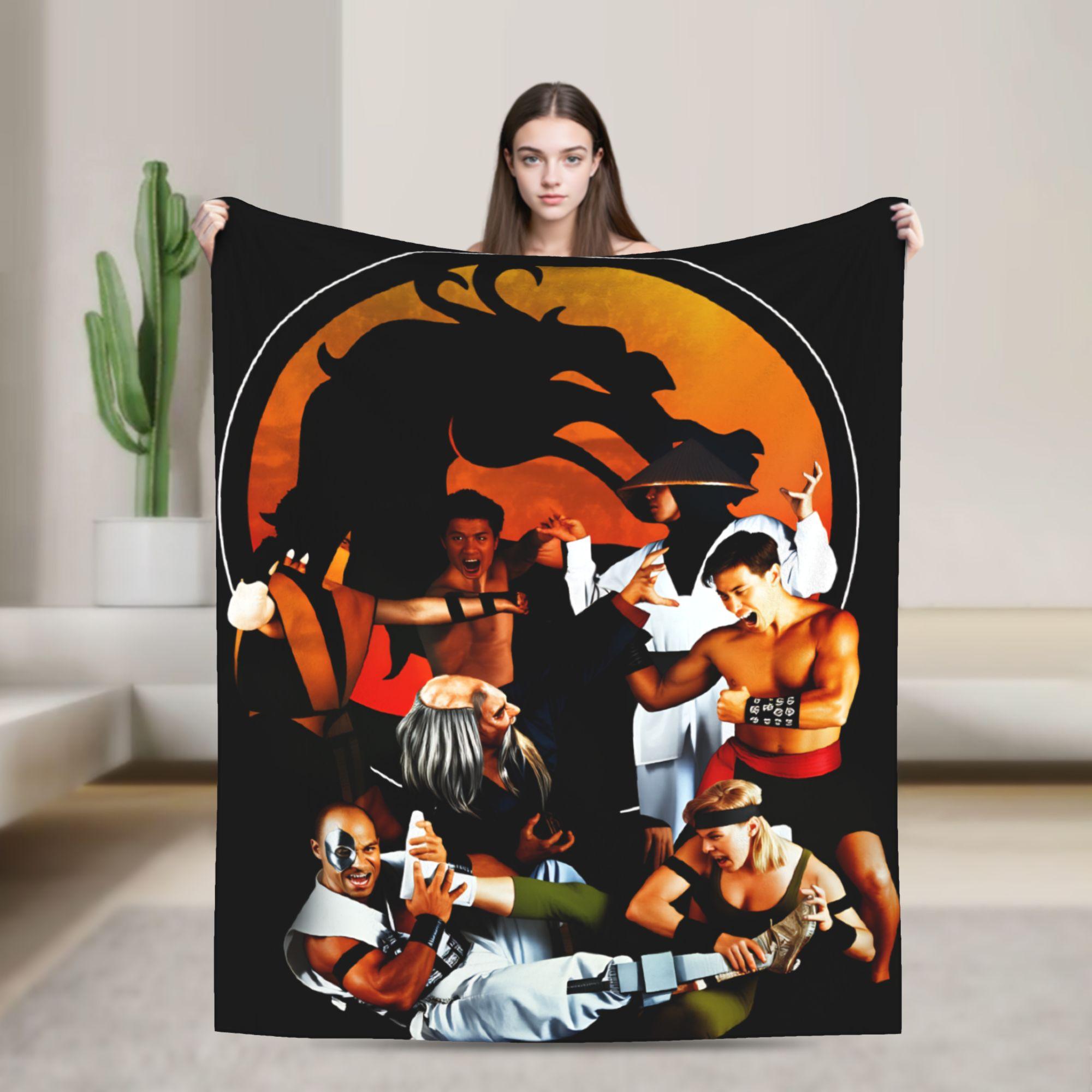 

Mortal Kombat II Blankets Game Warm Soft Street Trend Plush Bedding Throw For Living Room Decorative Flannel Bedspread Bed Cover 75x90cm