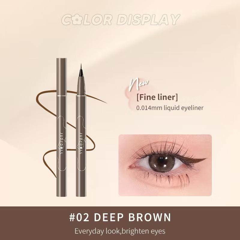 Judydoll Liquid Eyeliner, Ultra Fine Liquid Eyeliner Waterproof with Smooth Strong Fibres, Smudge-proof, Longwearing, Smooth Full Size&400mg