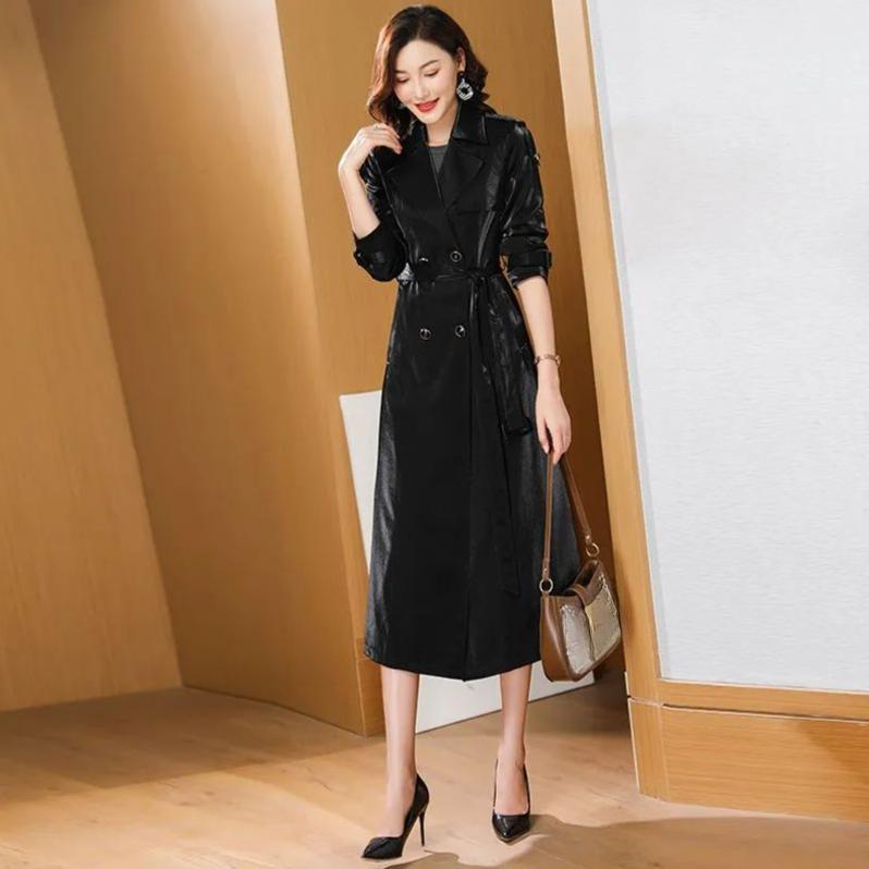 Damenbekleidung Langarm Windjacke Trend Wild Wollmantel Frühling und Herbst Große Größe