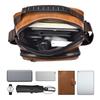 WEIXIER Herren Crossbody Schultertasche Leder Messenger Bag wasserdichte Aktentasche Satchel Reisetasche