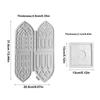 Candlestick Molds Silicone Silicone Molds Plaster Mold Gothic Decor House Shape Resin Molds Candle Holder Molds Resin Casting