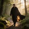 Mittelalterlicher Hexenumhang Cosplay Kostüm Mit Silbernen Verschlüssen Für Fantasy Rollenspiele