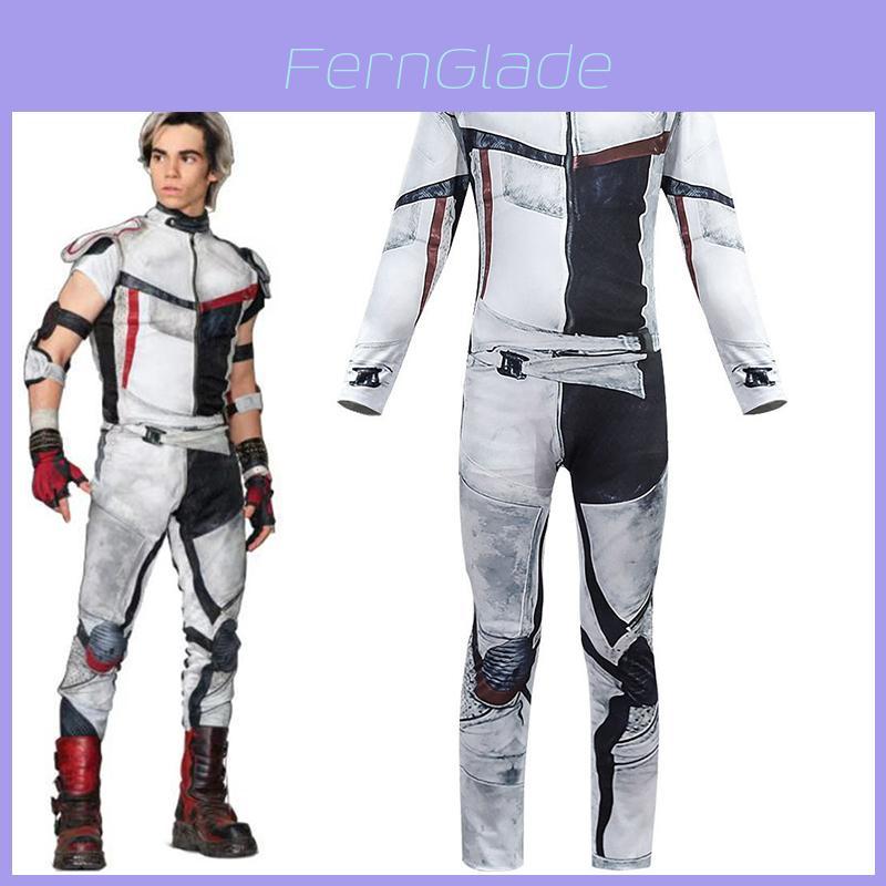 Eye-catching Descendants 3 Carlos Cosplay Costume For Boys Long Sleeve Jumpsuit