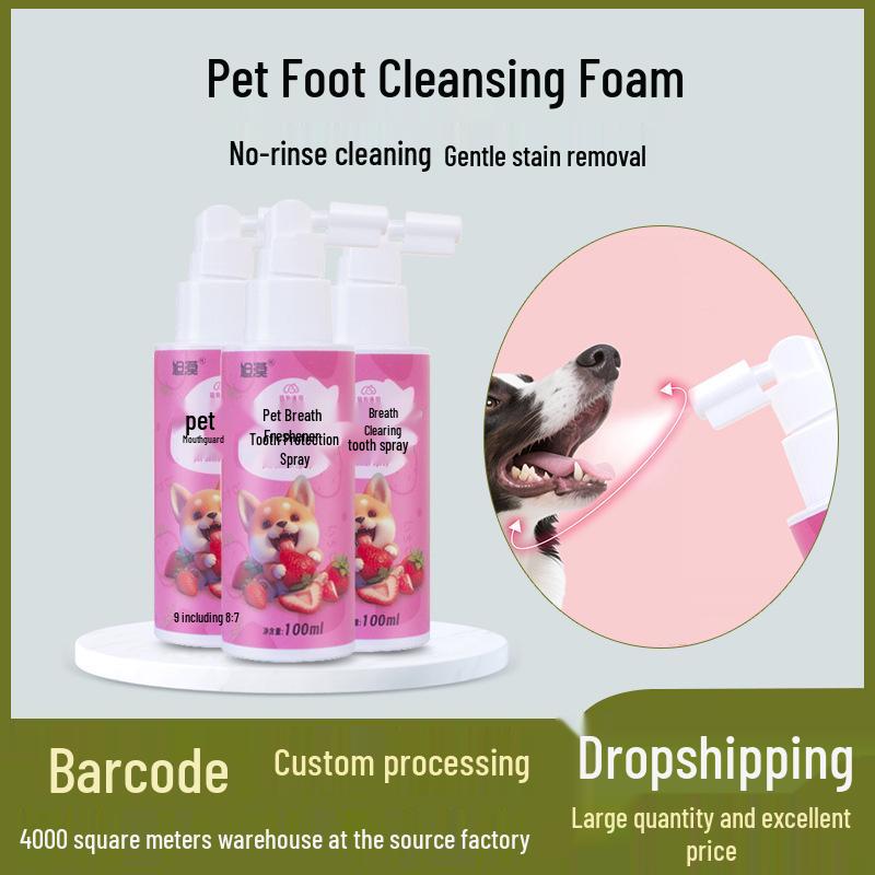 Xumo Pet Oral Cleaning Spray for Cats & Dogs - Fast-Acting Tartar & Bad Breath Remover