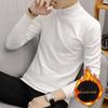 Men's Cross-Border Plus Size Velvet Thick Sweater, Autumn/Winter Half-High Collar Pullover, Trendy Warm Knitwear