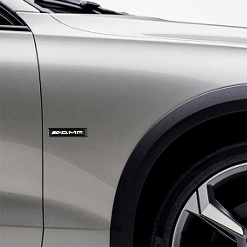 2/4/10Pcs 3D Car Badge Decorative Stickers For Benz AMG W201 W210 W108 W168 GLC W176 W124 W126 CLA GLA GLB GLS EQA EQB EQE EQC PW6
