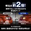 fcl. T20 Single LED Turn Signal, Built-in Resistor, Amber, Metal Stealth, Japanese Road Transport