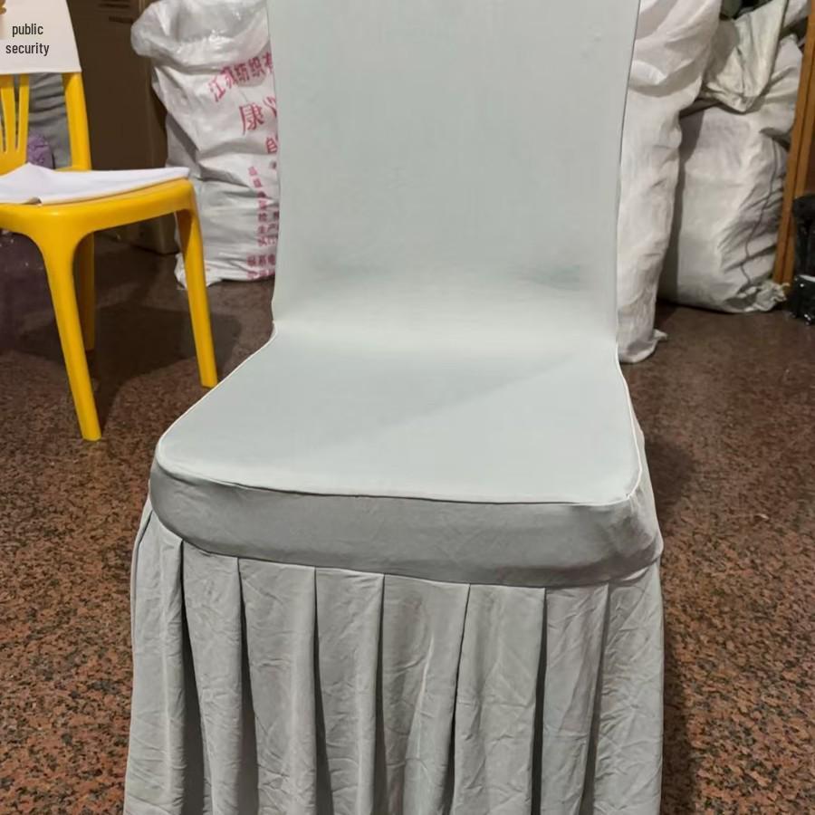 Verdickte elastische Faltenrock-Stuhlhusse für Hochzeiten & Konferenzen