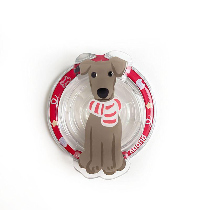 Cute Cartoon Dog Silicone MagSafe Phone Holder – Telescopic & Magnetic Airbag Design