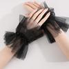 Beautiful Mesh Pearl Short Bridal Dress Lace Fake Sleeves Wedding Decoration Cuffs Pography Props Accessories