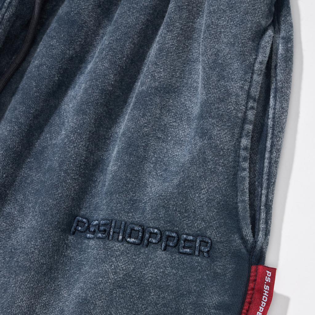 PSSHOPPER Stonewashed High-Density Jogger Pants [Navy]