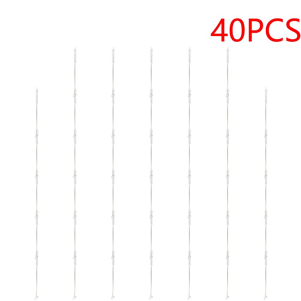 25-100PCS Drinking Pipe Brushes Stainless Steel Straw Oil Stains Removal Brush Multifunctional Long Handle Bar Cleaning Gadgets