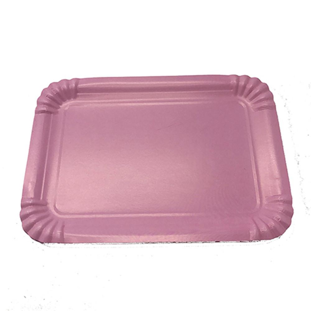 1200G Farbige Platte Party Festivalzubehör Hotel Dessert Rechteckige Platte Einweg-Pappteller
