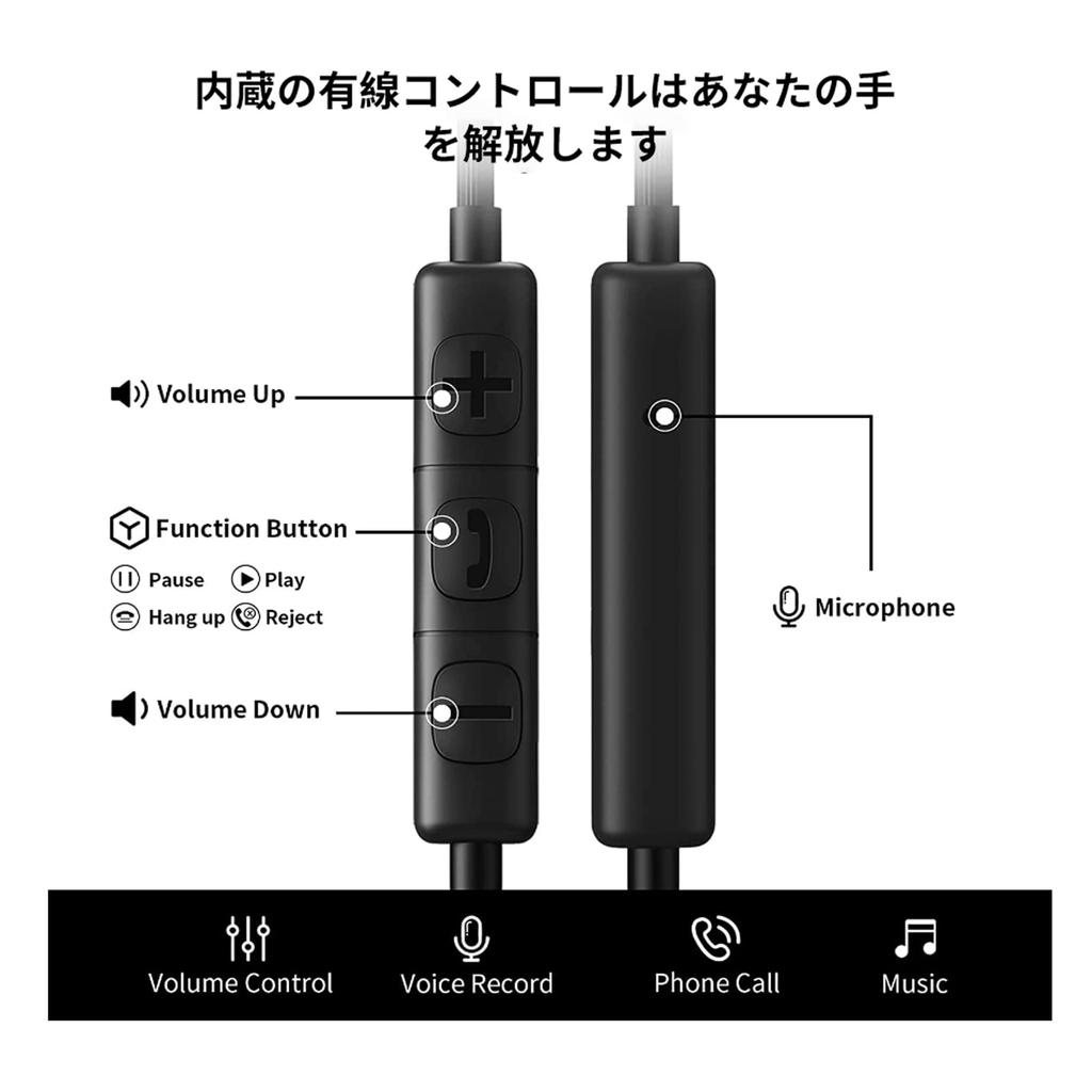 USB C Earphones with USB A Black PC Compatible HiFi Sound Deep with Wired Headphones for Working from Android and More Type-C Adapter, Headphones,