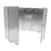 Folding Stove Windscreen 10 Plates Aluminum Camping Cooker Stove Wind  with Storage Bag